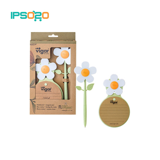 VIGAR Florganic Pen with Magnet + Notebook with Suction Set