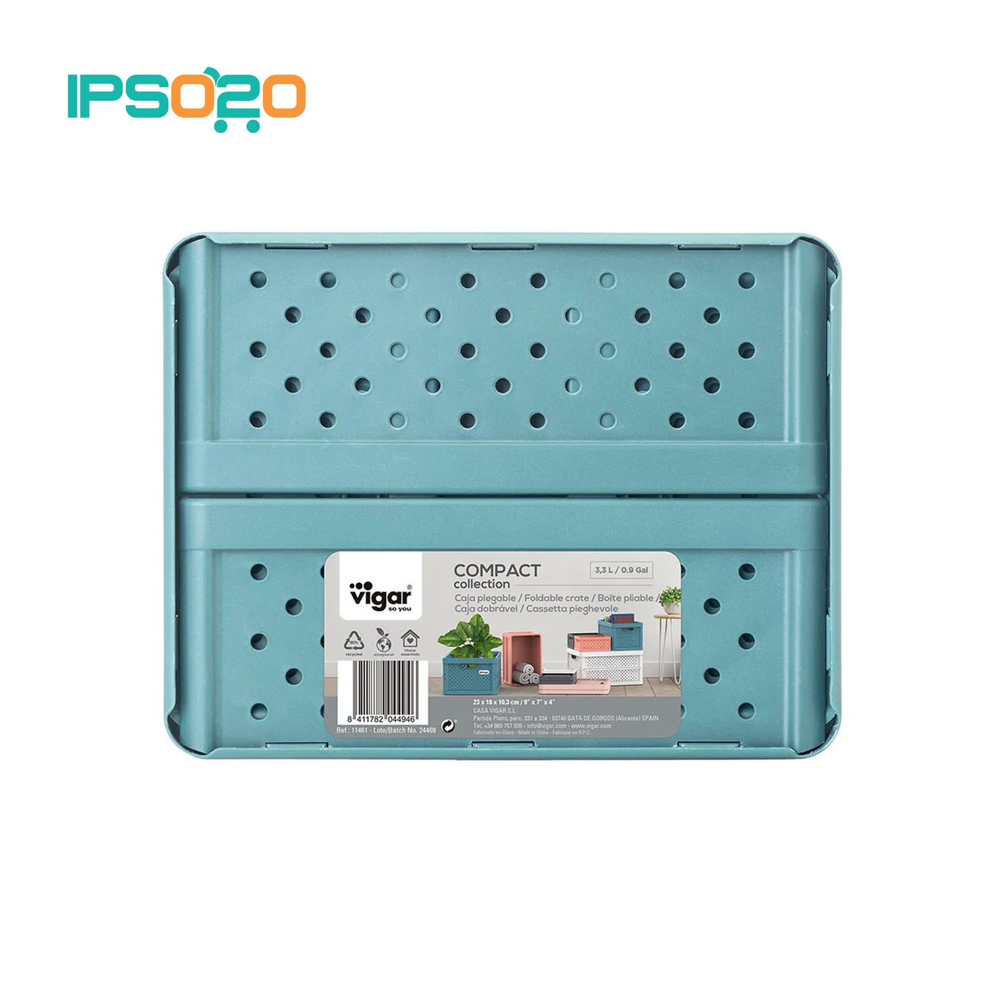 VIGAR Compact Foldable Crate - 3.3L