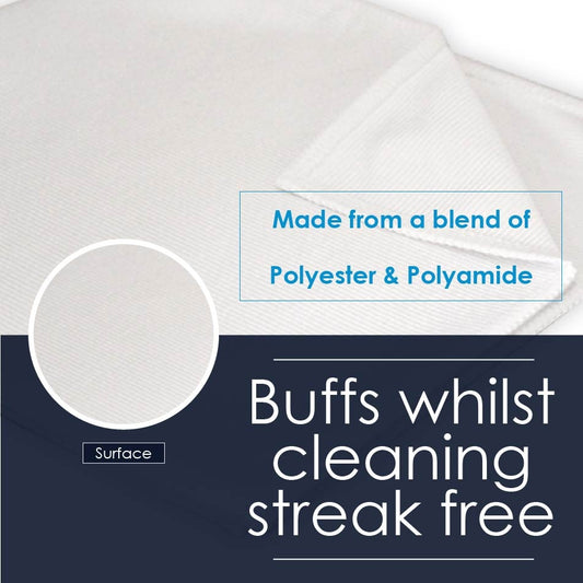 White Magic Microfibre Glass and Window Eco Cloth