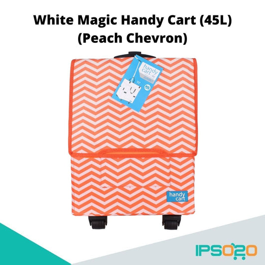 White Magic Handy Cart Jumbo (45L) - Chevron (4 Colors Available)