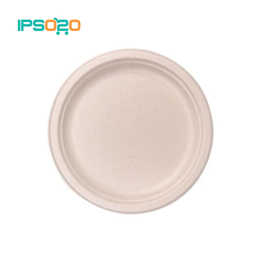 Biodegradable Sugarcane Plate 23cm – 10pcs