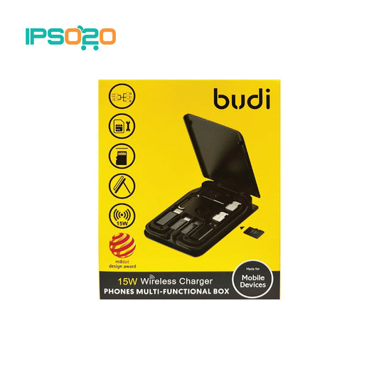 BUDI 15w Wireless Charger Phones Multi-Functional Box