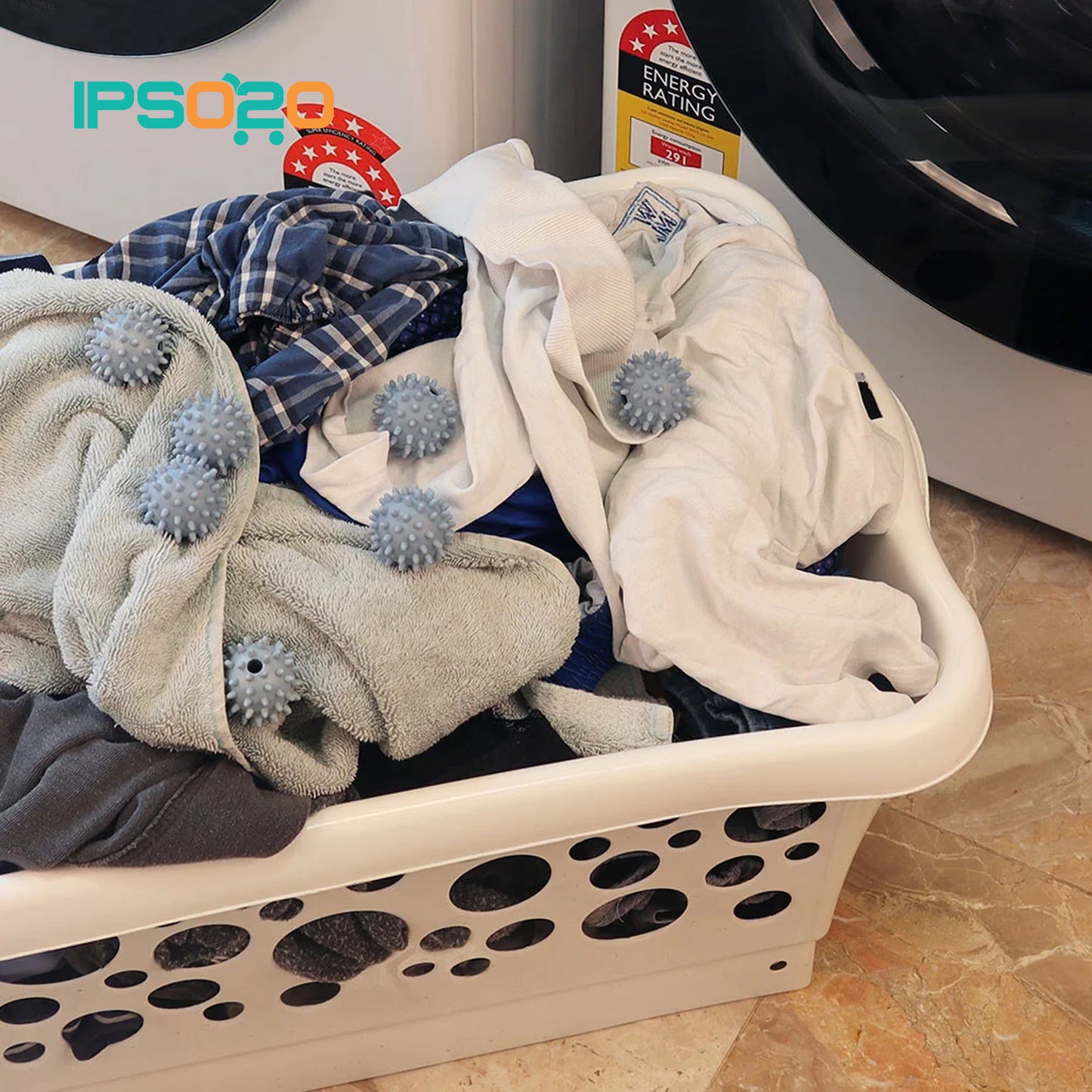 WHITE MAGIC Eco Basics Laundry Balls - 8pcs