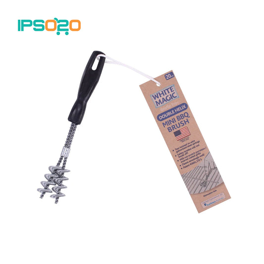 WHITE MAGIC Mini Double Helix Barbecue Brush