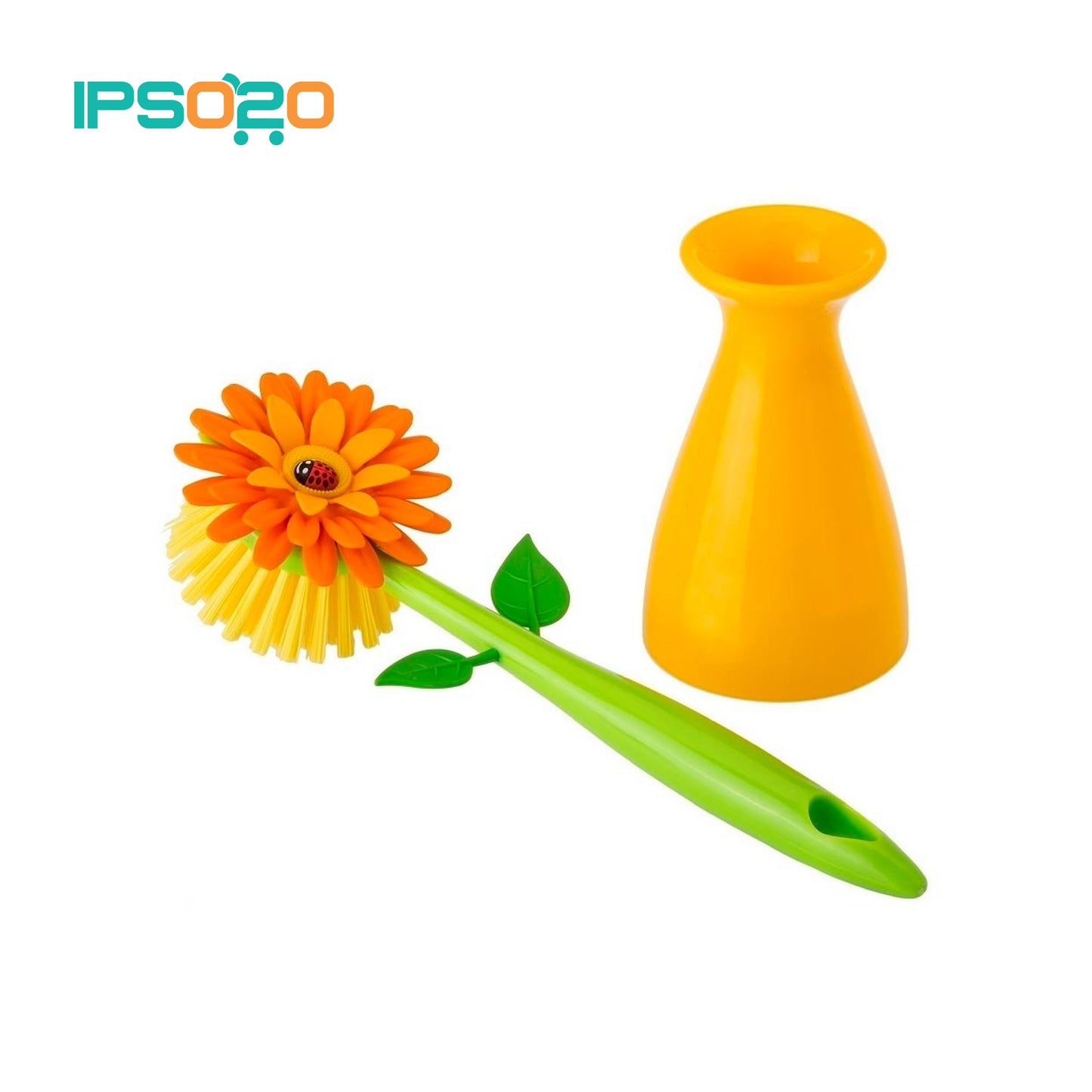VIGAR Flower Power Dish Brush with Vase