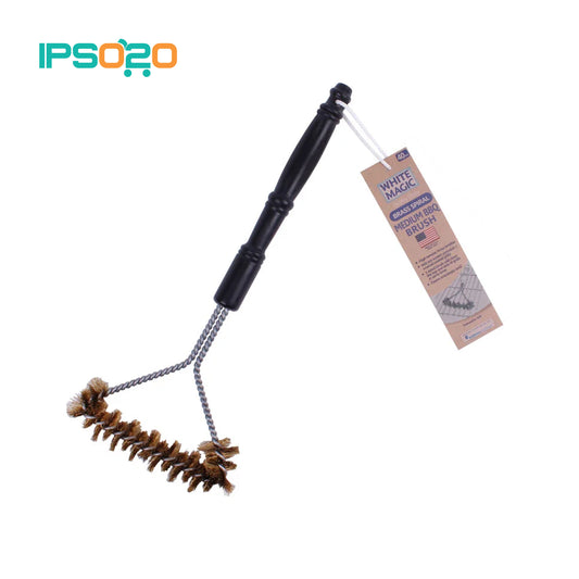 WHITE MAGIC Medium Brass Spiral Barbecue Brush