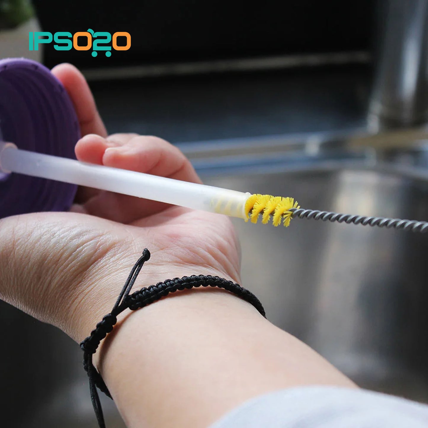 WHITE MAGIC Super Long Straw Washing Brush