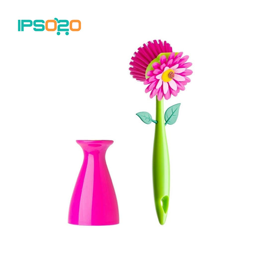 VIGAR Flower Power Dish Brush with Vase
