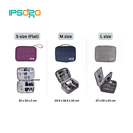 Electronic Digital Gadget Cable Organizer Accessories Travel Bag