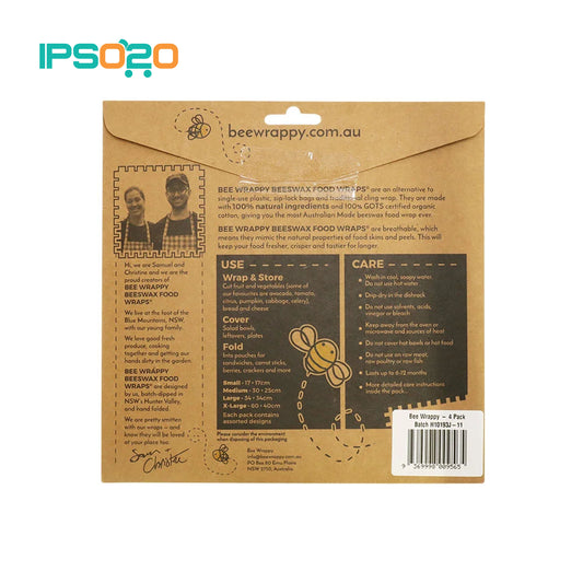 White Magic Bee Wraps Food Wraps - 4 Pack