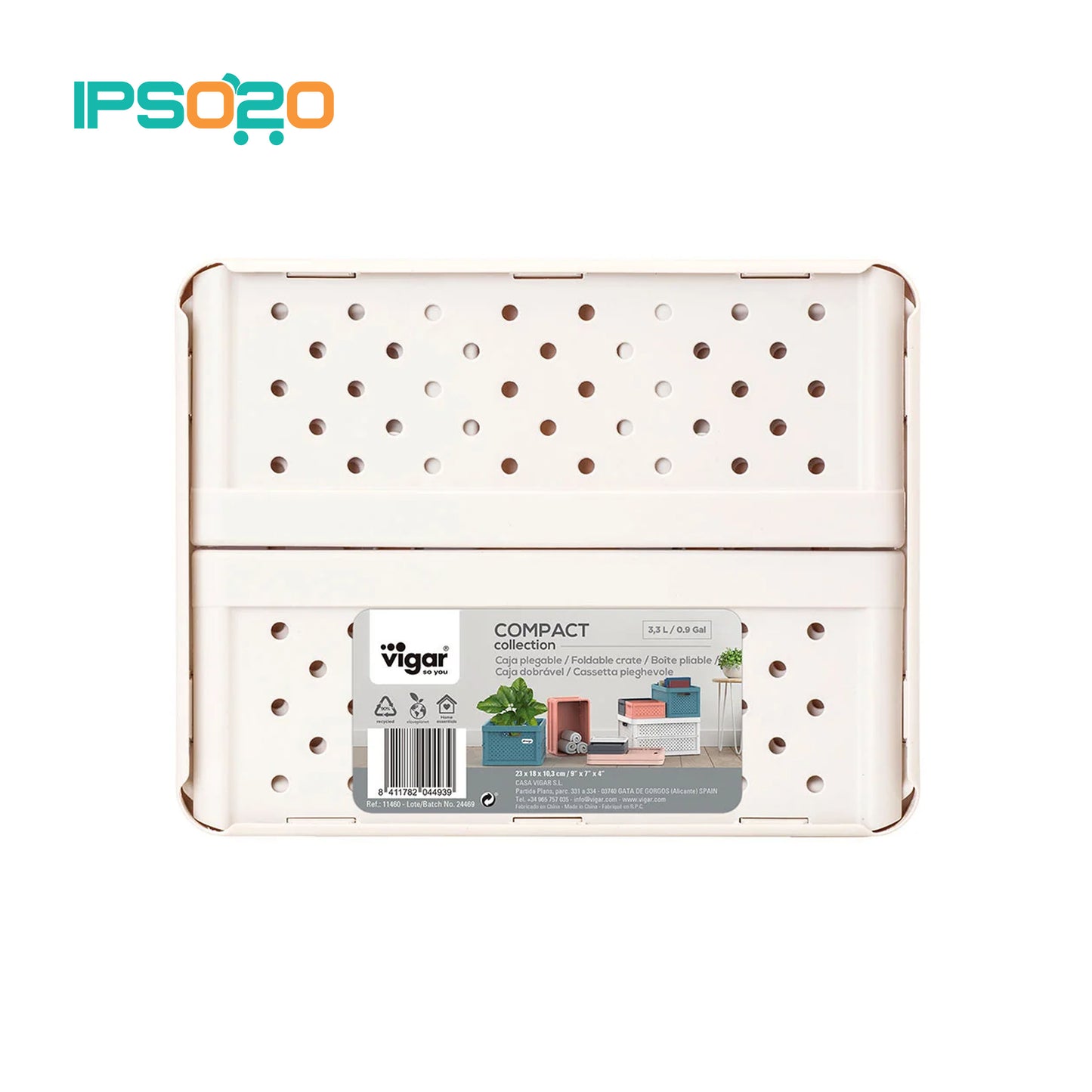 VIGAR Compact Foldable Crate - 3.3L
