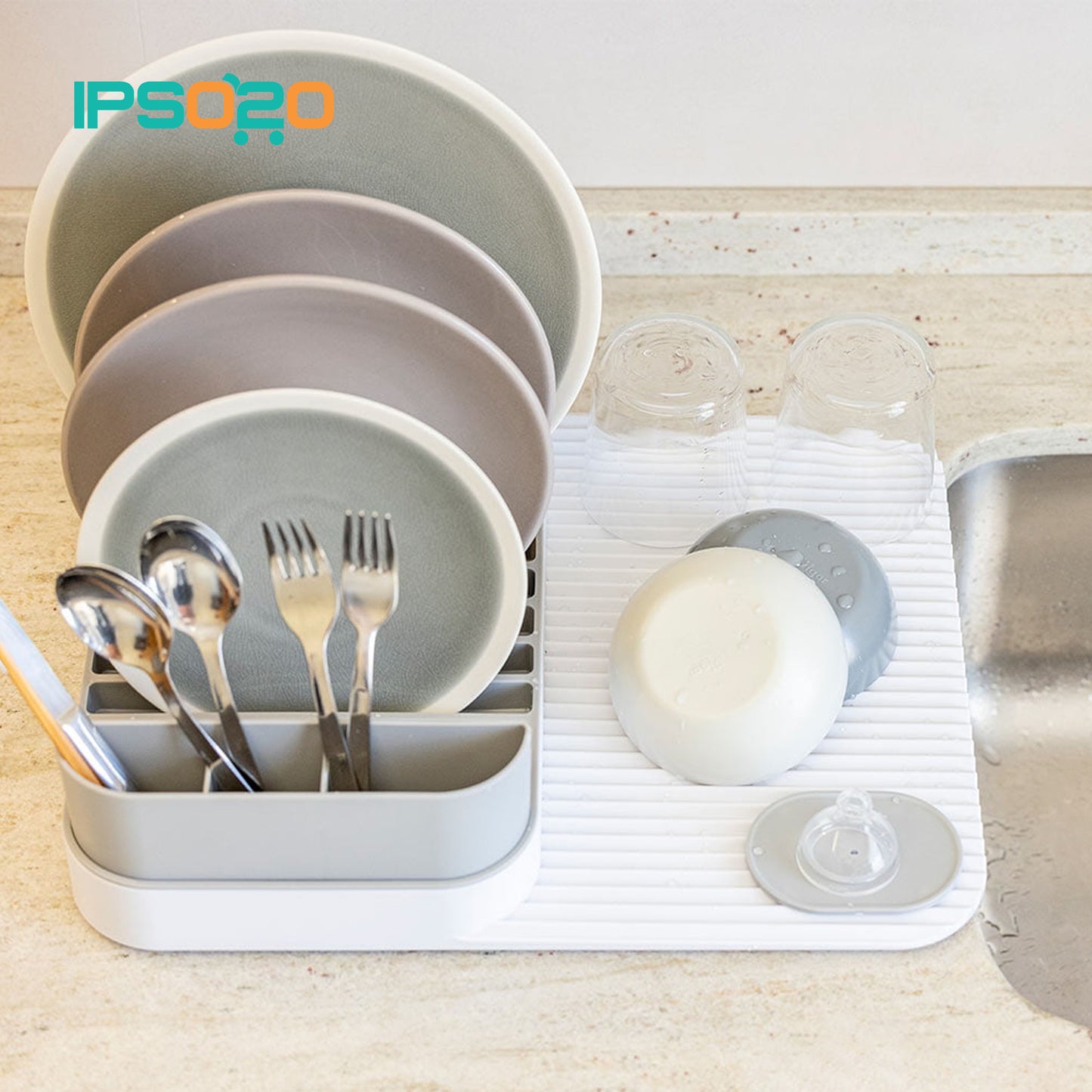 VIGAR Rengo Dish & Cutlery Drainer Set