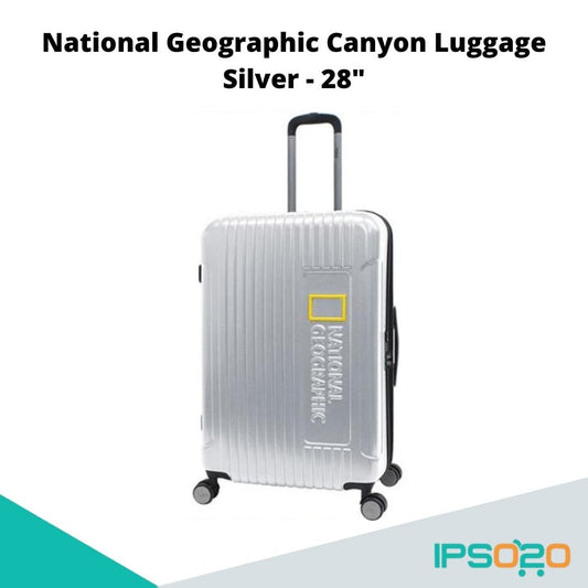 National Geographic Canyon 28 Trolley Luggage with TSA lock, Four double spinner wheels, U-shaped divider with zipped pocket, Expandable, Anti-theft zippers