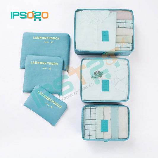 7 in 1 Travel Set Luggage Organiser Bag Pouch (Storage Bag / 6+1 pcs)