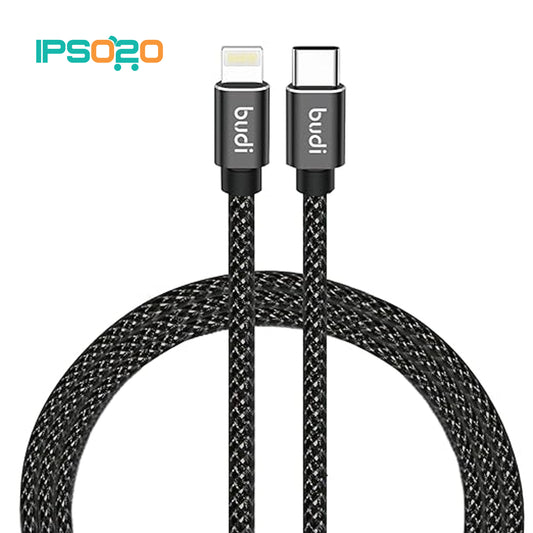 BUDI 65W PD Fast Charge/Sync Braided Cable (1M/2M/3M)
