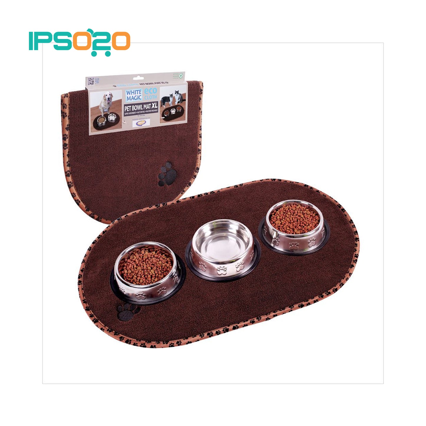 WHITE MAGIC Pet Bowl Mat