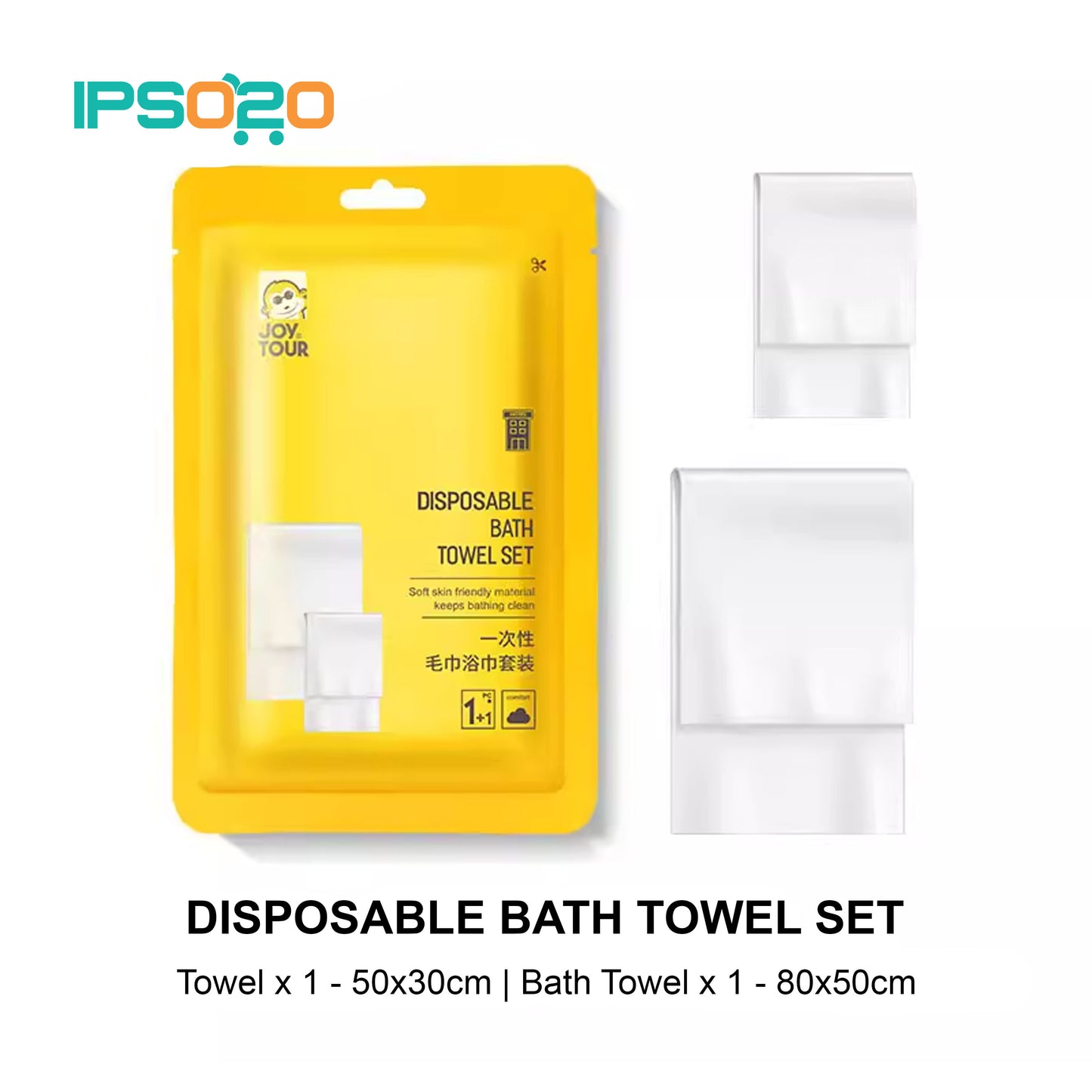 JOYTOUR Travel Disposable Bath Towel / Face Towel