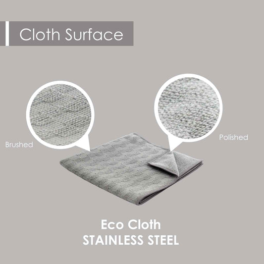 White Magic Microfibre Stainless Steel Eco Cloth easy cleaning / Use water only