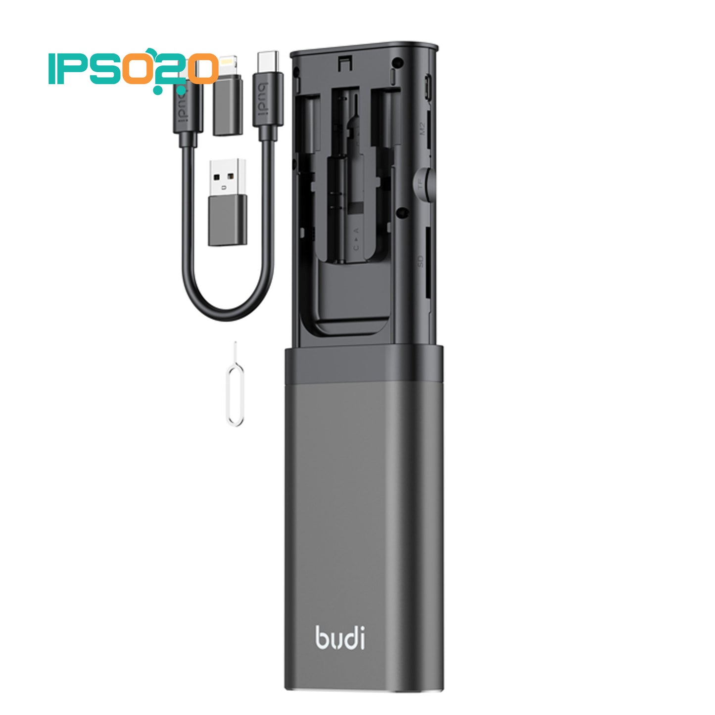 BUDI 3.0 Fast 5in1 Card Reader with Card Storage Box