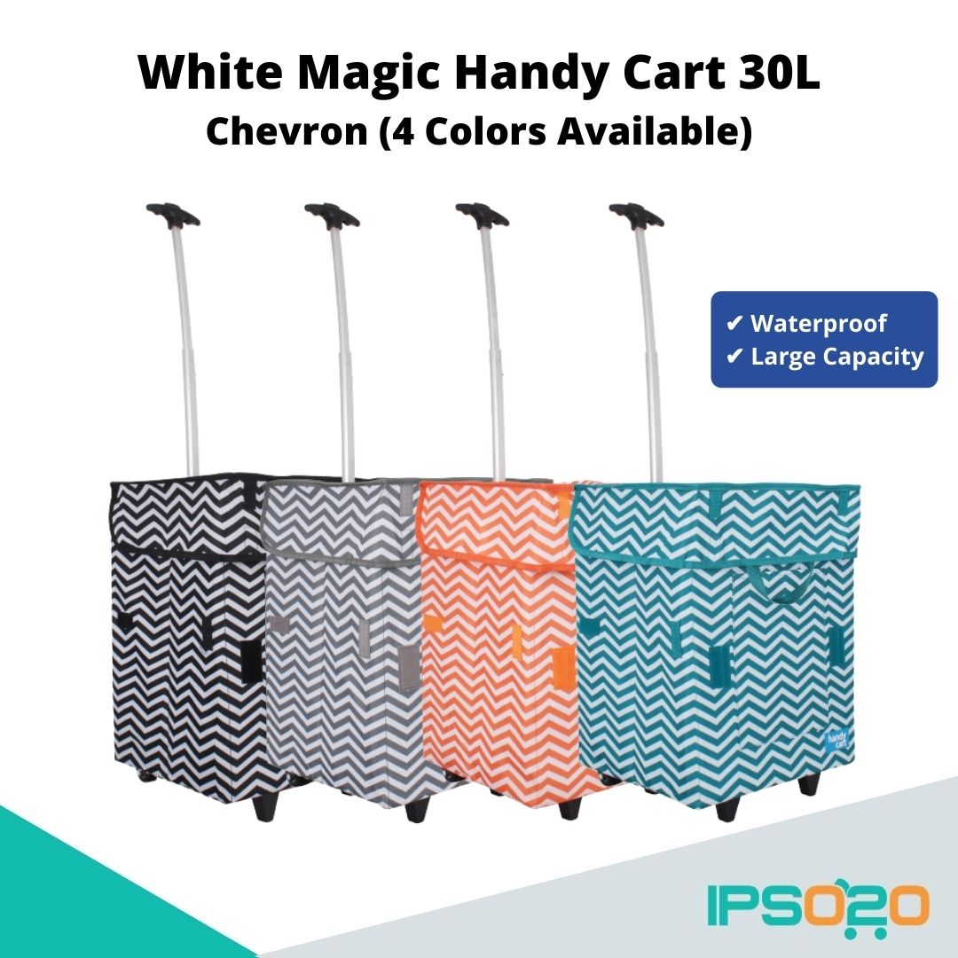 White Magic Handy Cart Regular (30L) - Chevron (4 Colors Available)