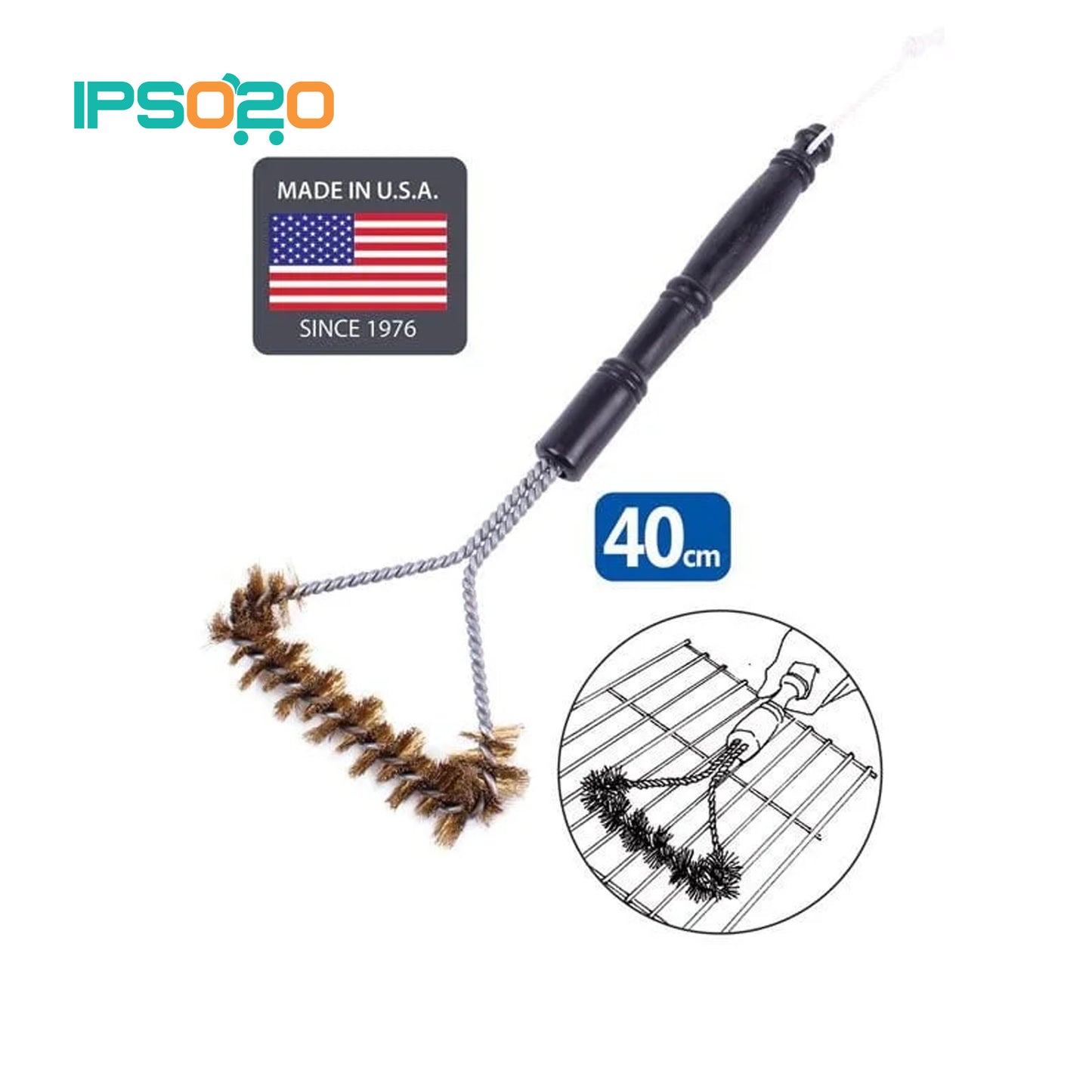 WHITE MAGIC Small Double Helix BBQ Brush