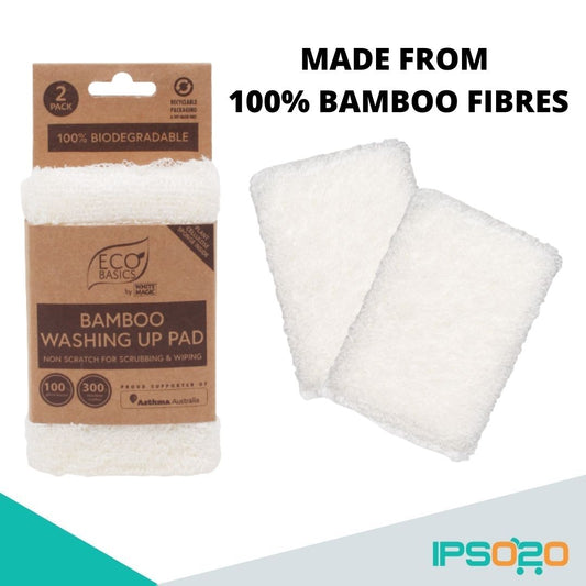 Eco Basics Bamboo Washing Up Pad - 2 Pack