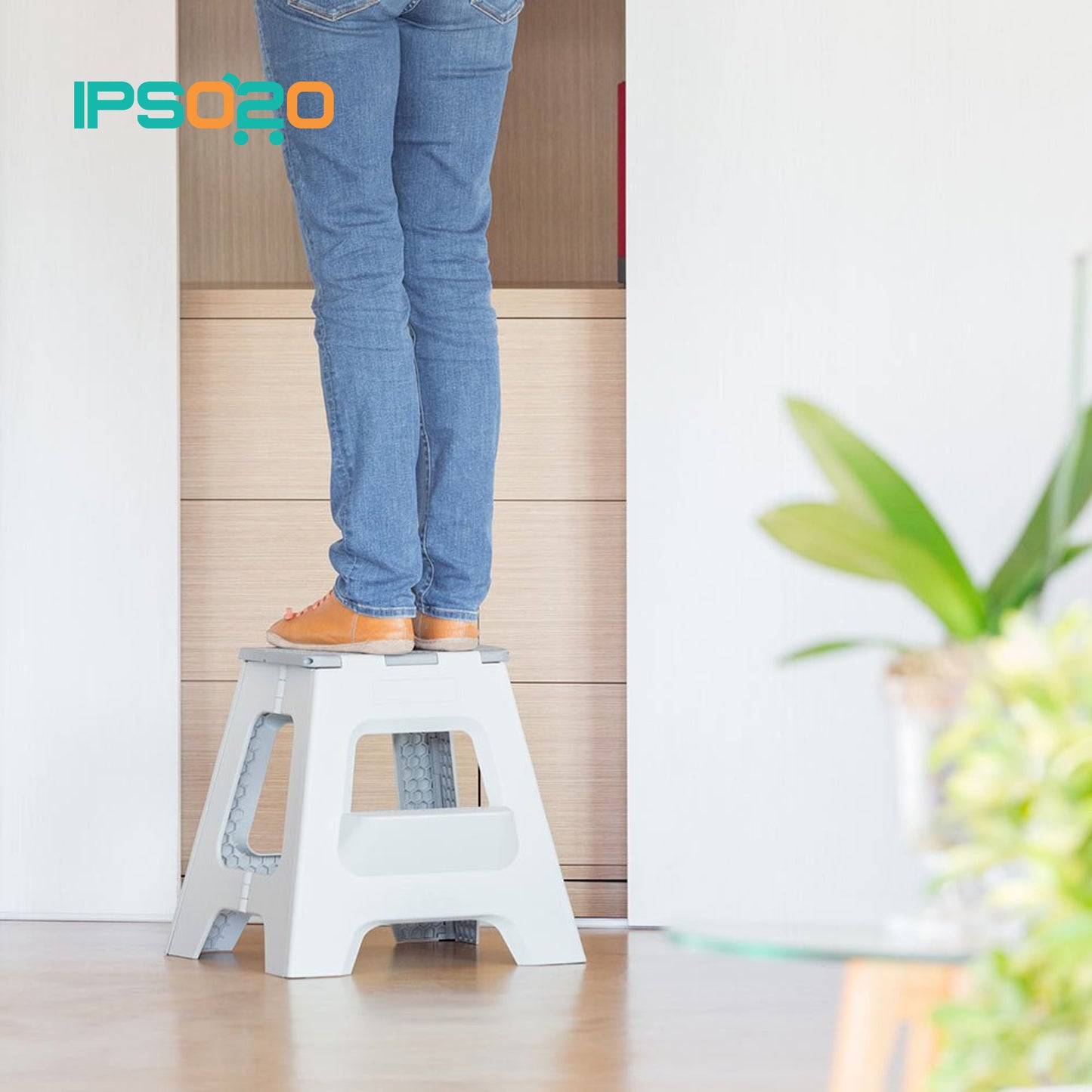 VIGAR Compact 2 Step Foldable Stool - 40cm