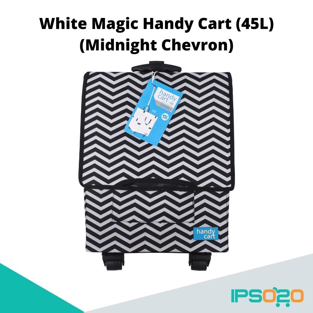 White Magic Handy Cart Jumbo (45L) - Chevron (4 Colors Available)