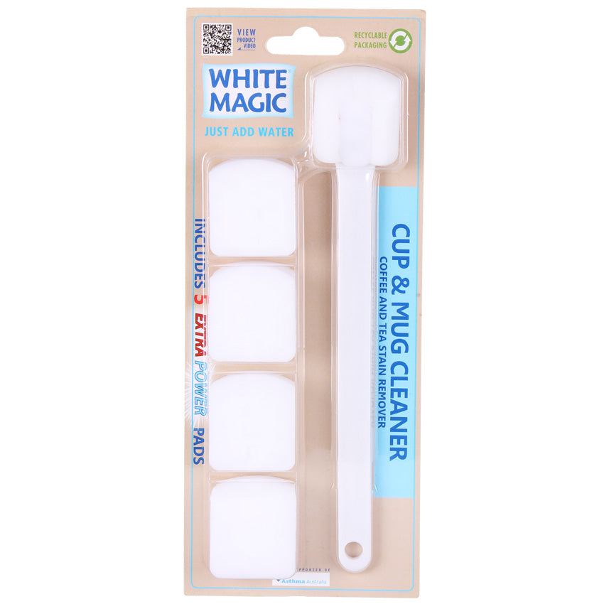 White Magic Cup and Mug Cleaner + 4 Refills
