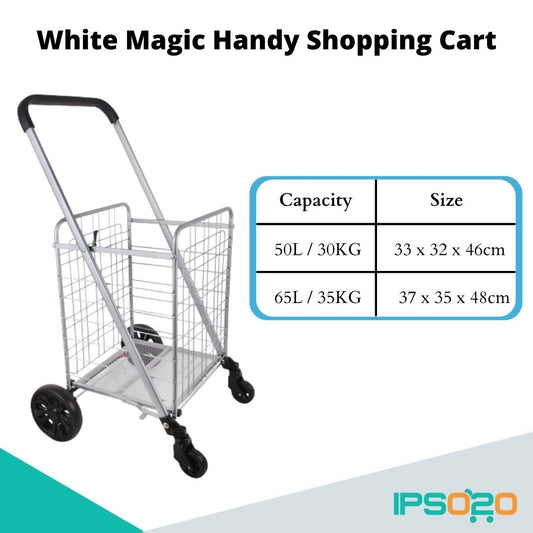 White Magic Handy Shopping Cart / Grocery Cart (50L / 65L)