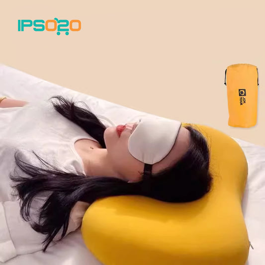 JOYTOUR Compact Memory Foam Travel Pillow with Case