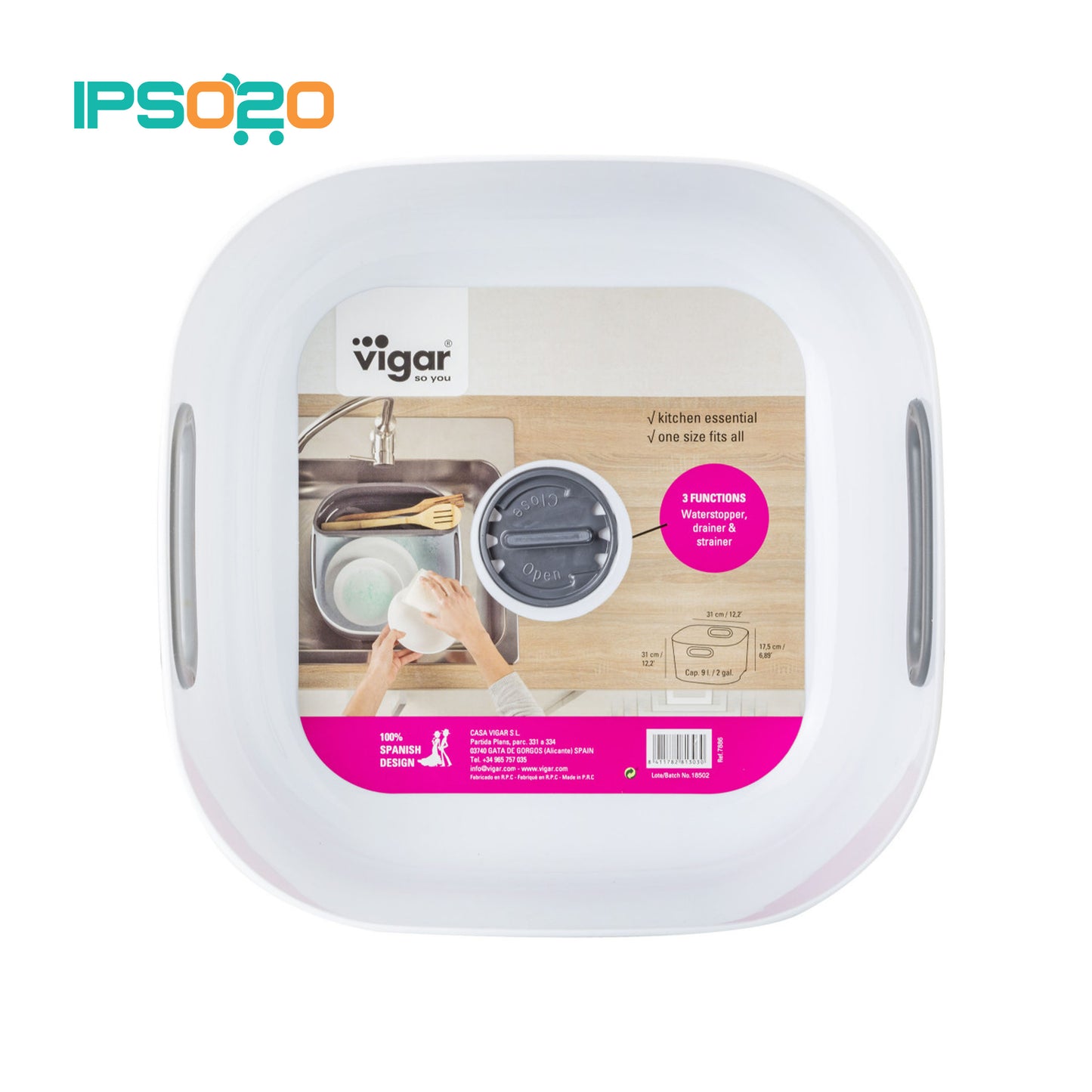 VIGAR Rengo Washing Up Bowl White