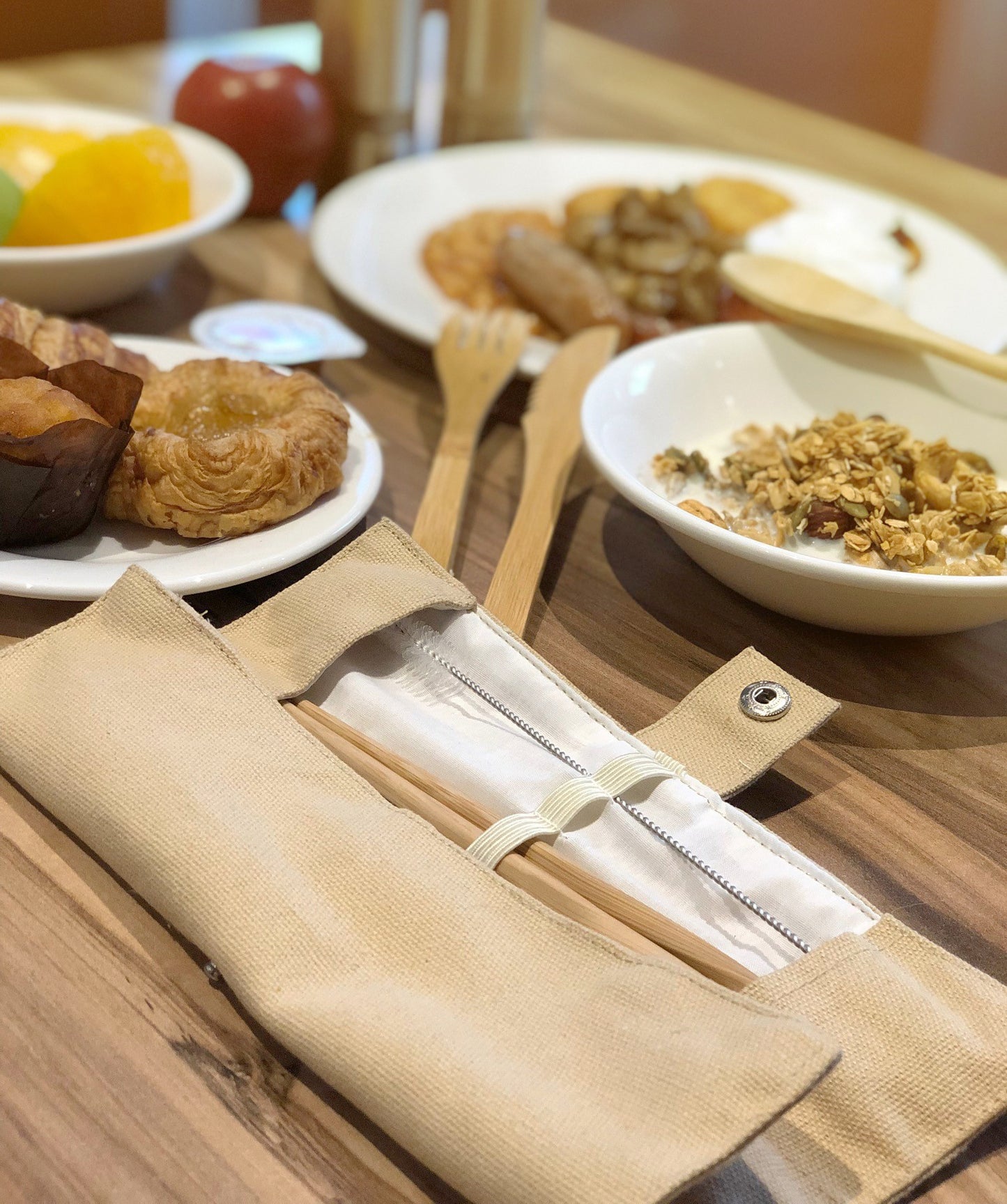 Eco Basics Reusable Bamboo Cutlery Set