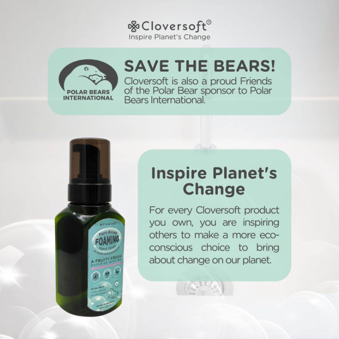 CLOVERSOFT Plant Based Bubbly Foaming Hand Wash 230ml + 30ml