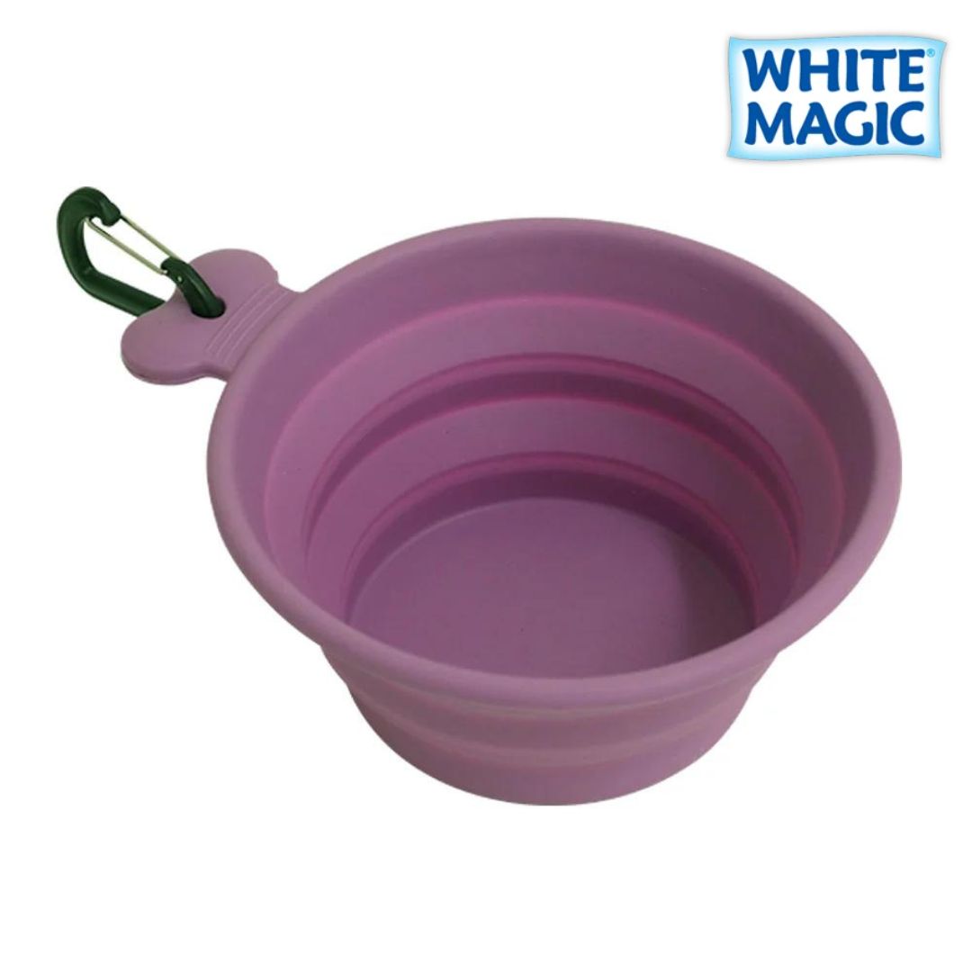 WHITE MAGIC Collapsible Travel Bowl