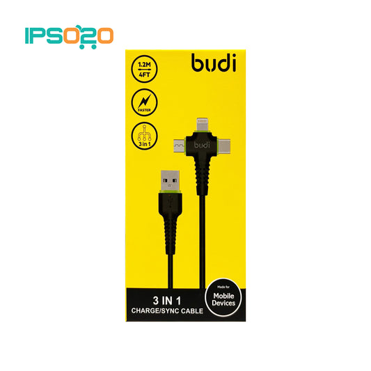 BUDI 3-in-1 Charge / Sync Cable