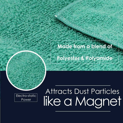 White Magic Dust & Polish Microfiber Cleaning Eco Cloth [No Detergent Needed / No Water Needed / premium blend of Korean microfibre / Strong / absorbent / IPSo2o
