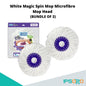White Magic Spin Mop Microfibre Mop Head [ 40 cm in diameter , Made from 8000 strands of microfibre , Made in Taiwan ]