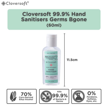 CLOVERSOFT 99.99% Antibacterial Hand Wash 60ml