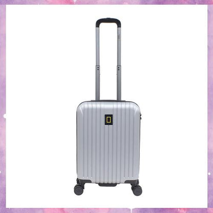 National Geographic Track Trolley S [ABS Hardcase Luggage/Suitcase, Aluminum trolley system with push button, TSA lock,Four double spinner wheels]
