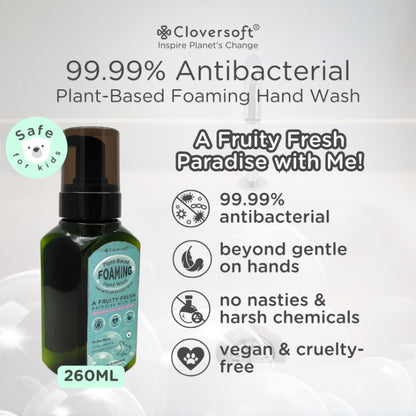 CLOVERSOFT Plant Based Bubbly Foaming Hand Wash 230ml + 30ml
