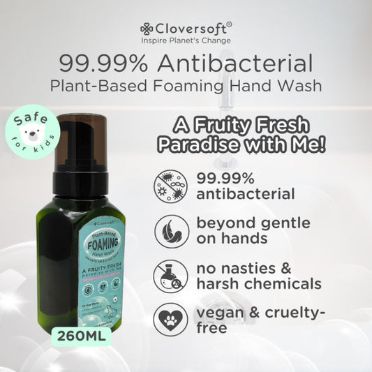 CLOVERSOFT Plant Based Bubbly Foaming Hand Wash 230ml + 30ml