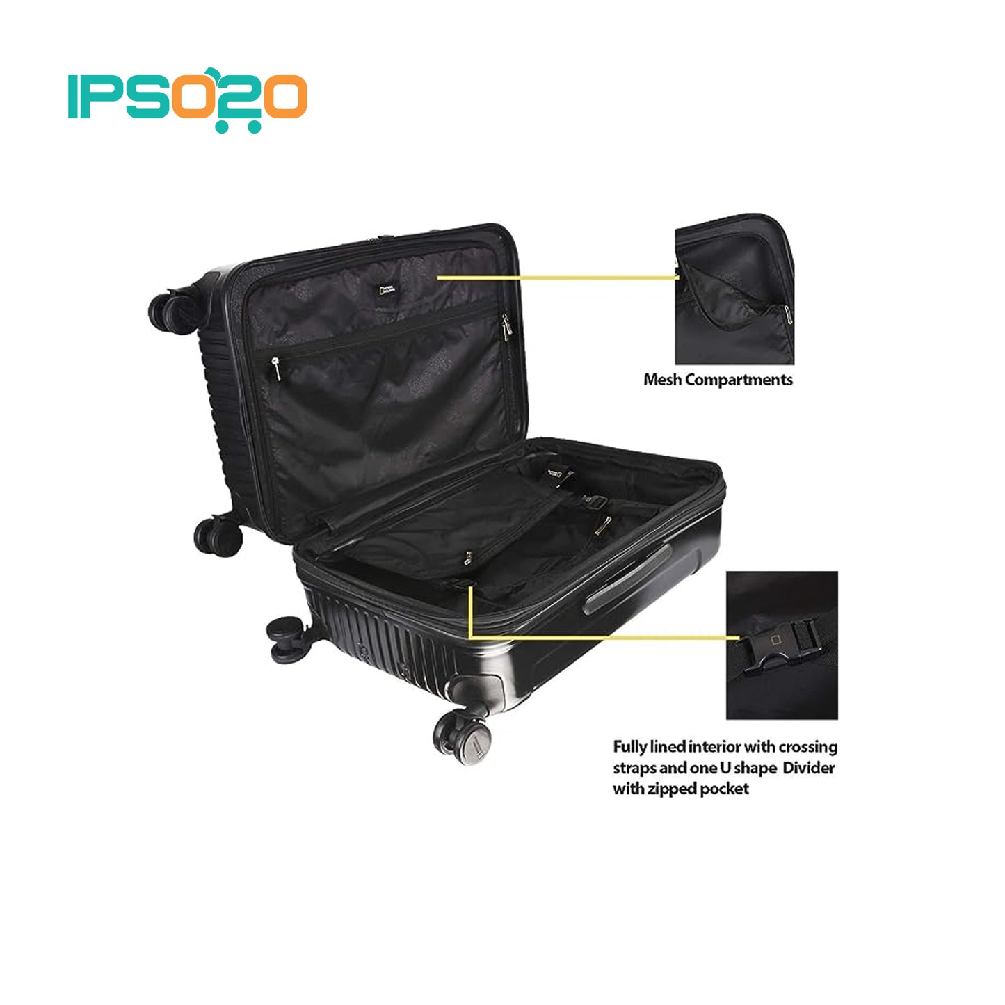 National Geographic Canyon ABS Hard Case Trolley Luggage [ 20" / 24" / 28" / Expandable ]