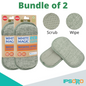 [ Bundle of 2 ] White Magic Dishwashing Sponge Washing Up Pad