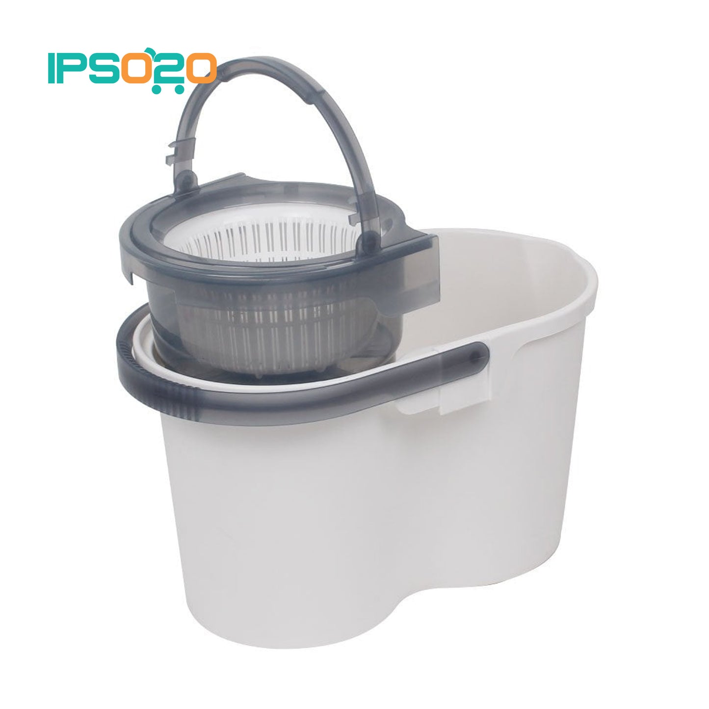 [New Model] White Magic TURBO Hand Press Spin Mop Set (with FREE 3 mop heads) / Dual Spin Model / 1 Year Bucket Warranty