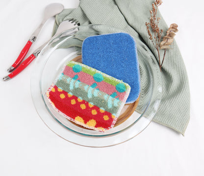 Eco Basics Cotton Flat Foam Pot Scrubber (2 Pack)