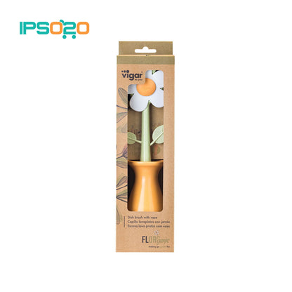 VIGAR Florganic Dish Brush with Vase