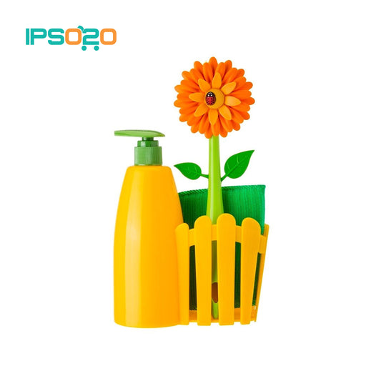 VIGAR Flower Power 3pc Sink Caddy Set + Dispenser