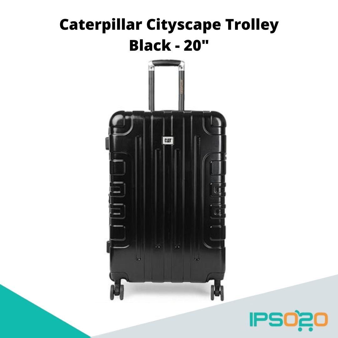 Caterpillar Cityscape 20" Trolley [Luggage/Suitcase, Silent glide 8 wheel spinner system, TSA lock, Zipper pocket inside main compartment]