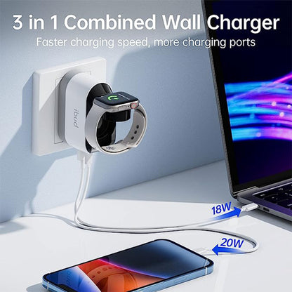 BUDI 20W USB-C PD+QC3.0 Apple Watch Wireless Charger